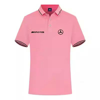 2023 Polo Mercedes AMG régular Homme avec Logo Poitrine Coton Homme